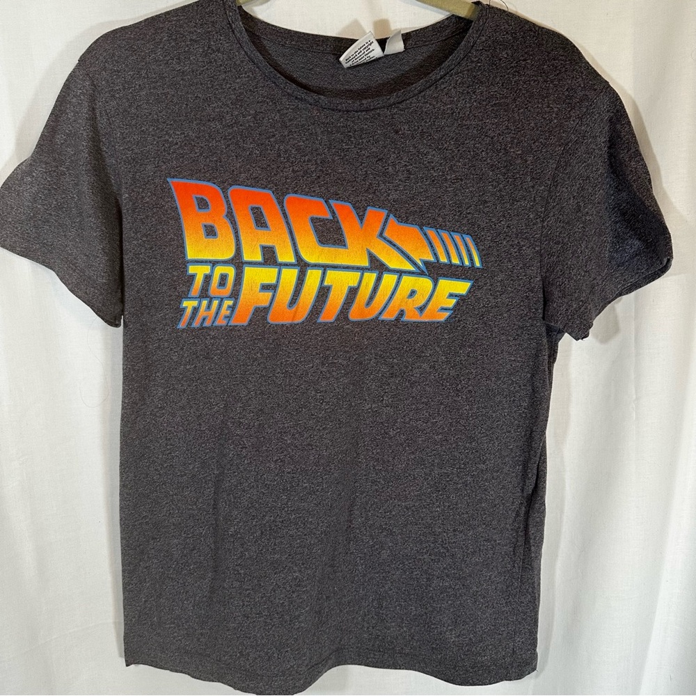 Back to the Future grey t-shirt size women’s medium Primark